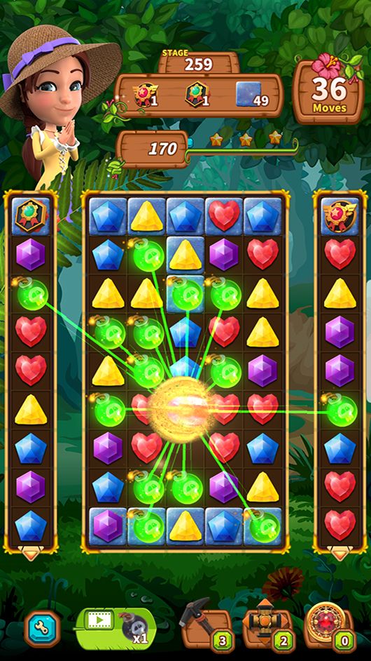 Screenshot of Jewel Park - Match 3 Puzzle