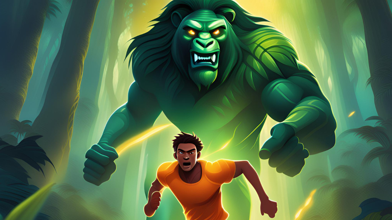 Скриншот игры Endless run  jungle escape