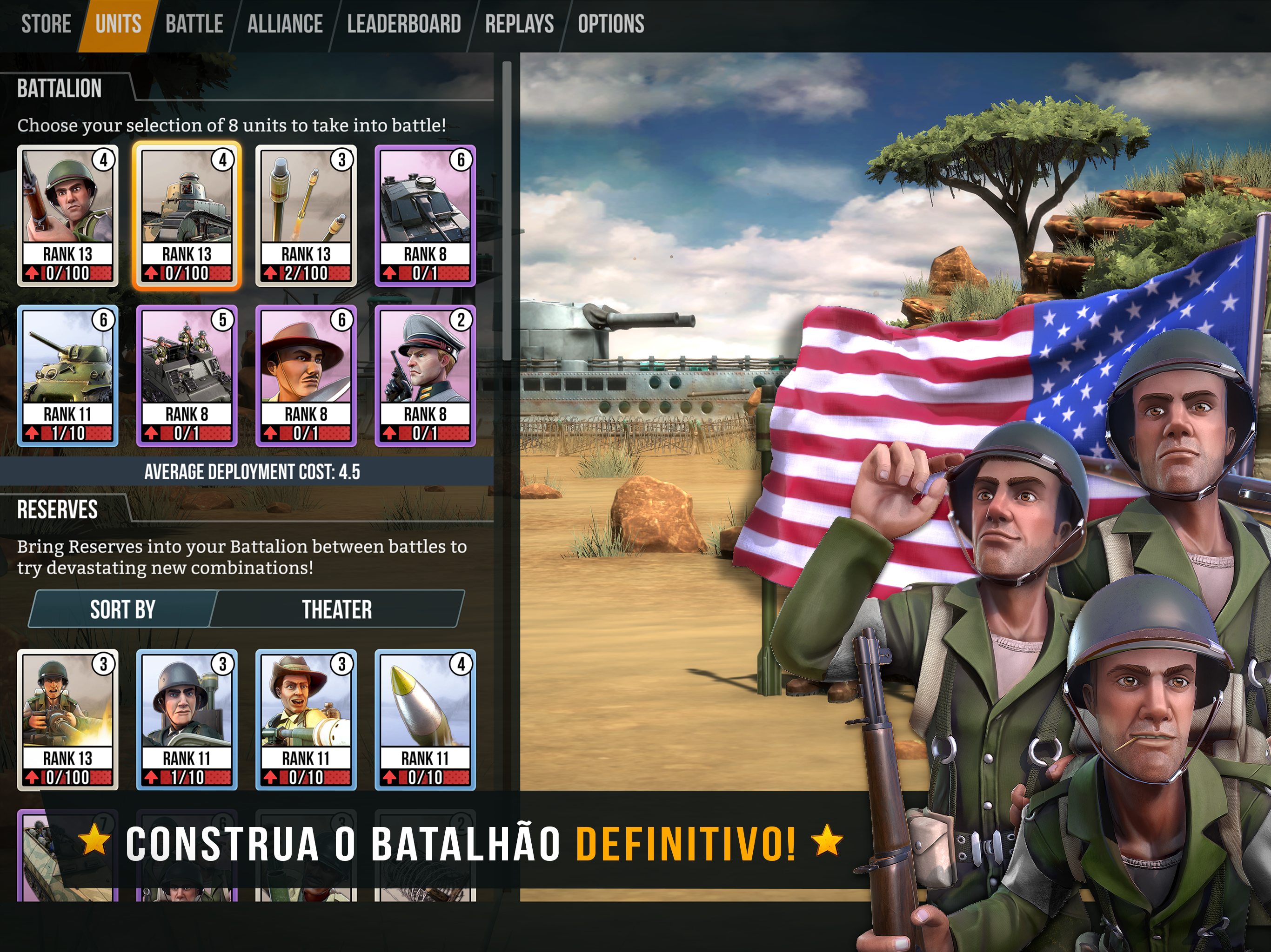 Captura de Tela do Jogo Battle Islands: Commanders