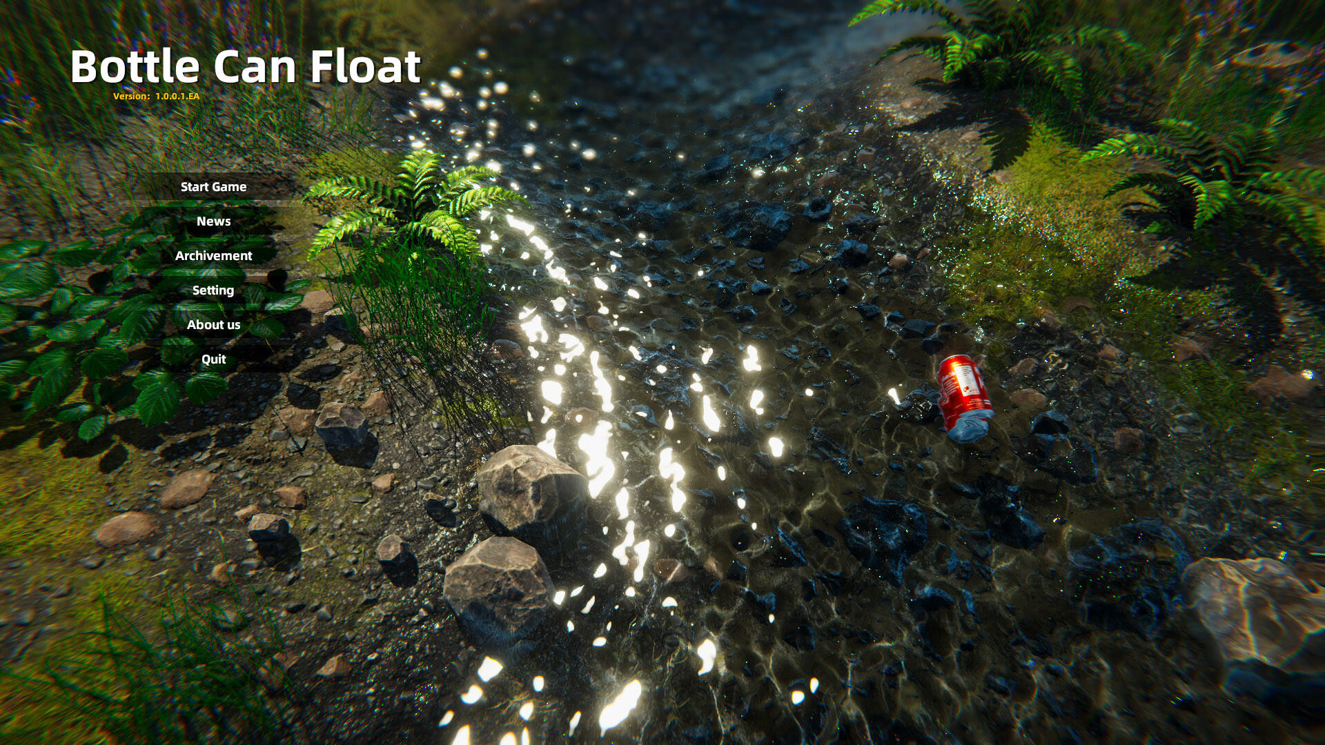 Bottle Can Float Game Screenshot