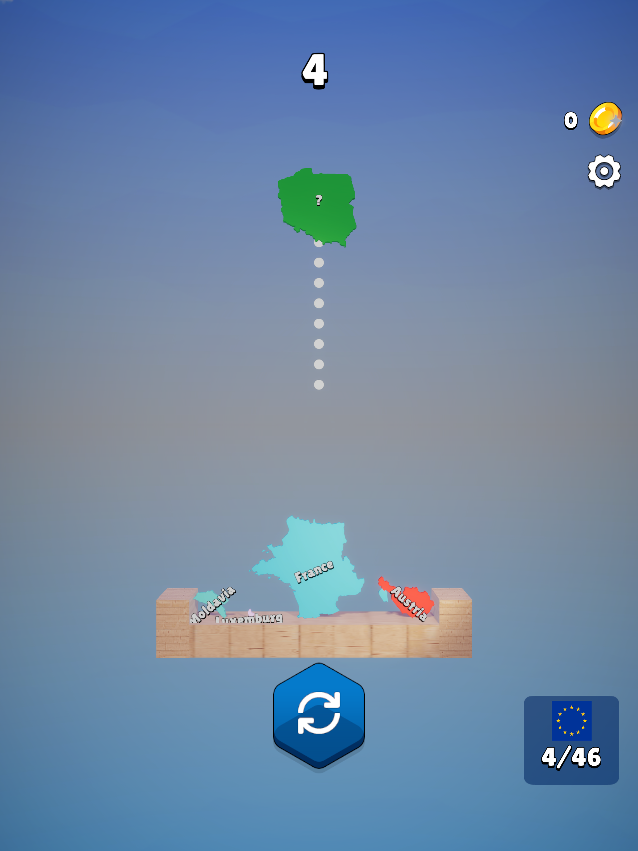 Скриншот игры EUROPE MAP STACK