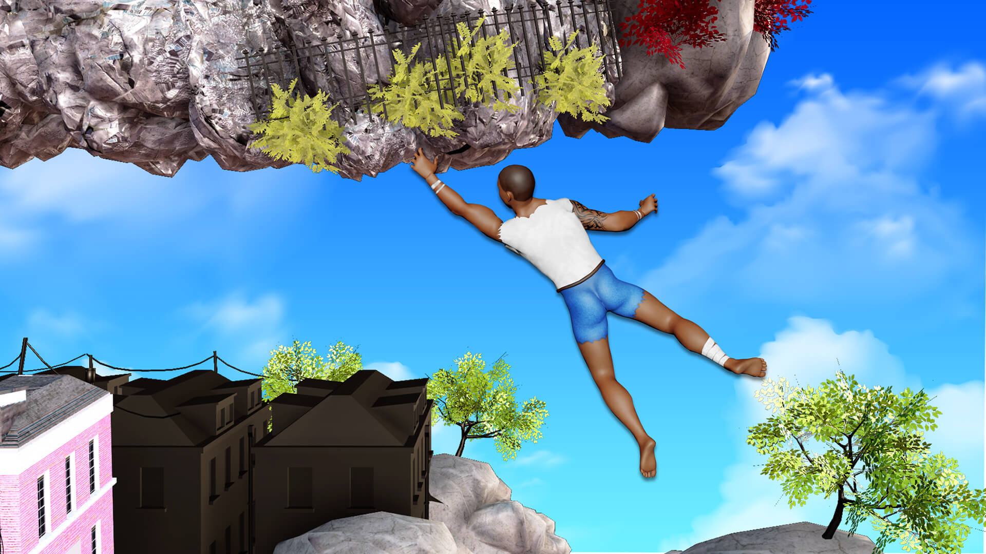 Screenshot of Rock Solid: Climbing Up Game