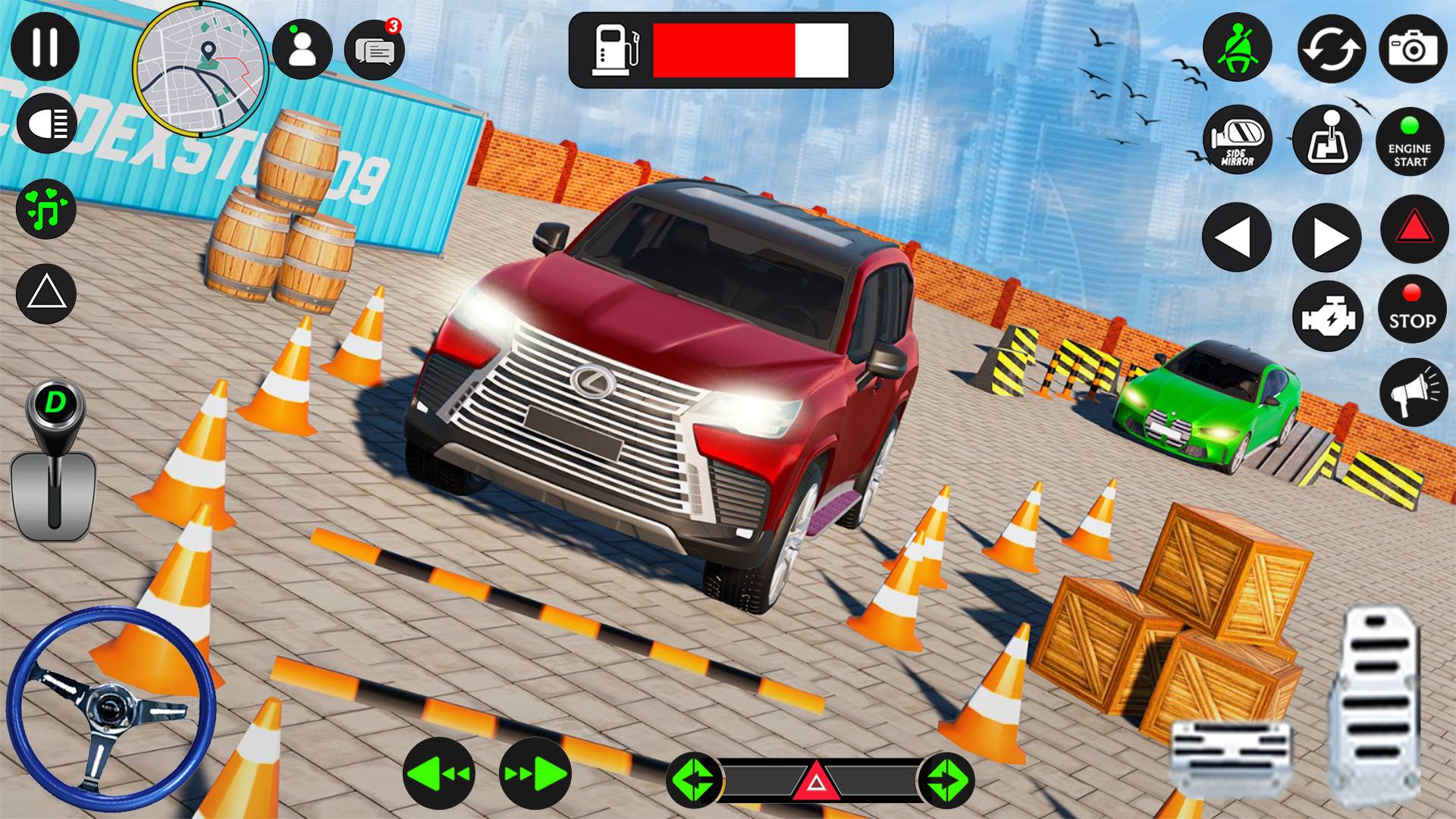 Captura de Tela do Jogo US Prado Car Driving Simulator