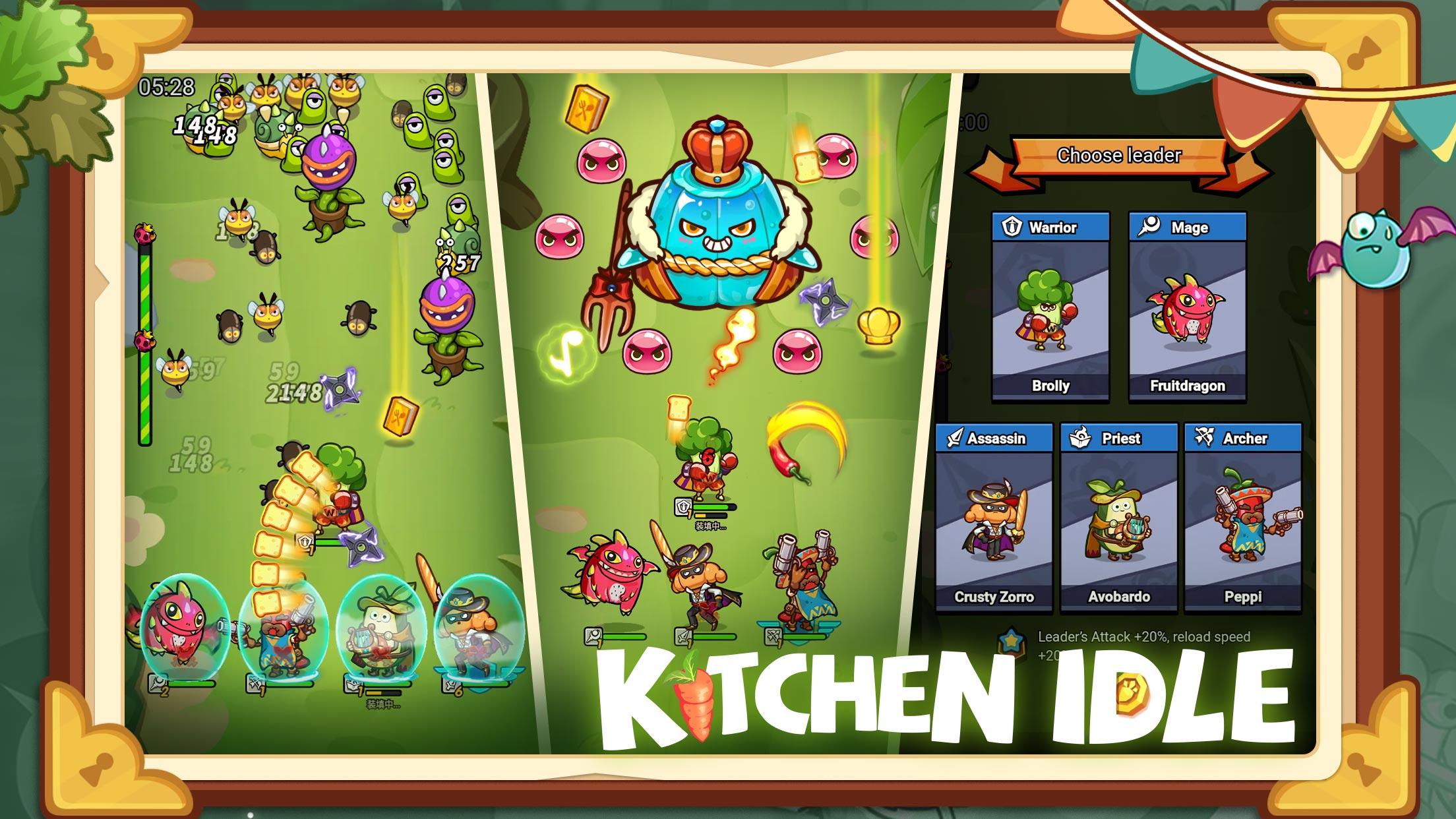 Kitchen Idle: Slime Games Game Screenshot