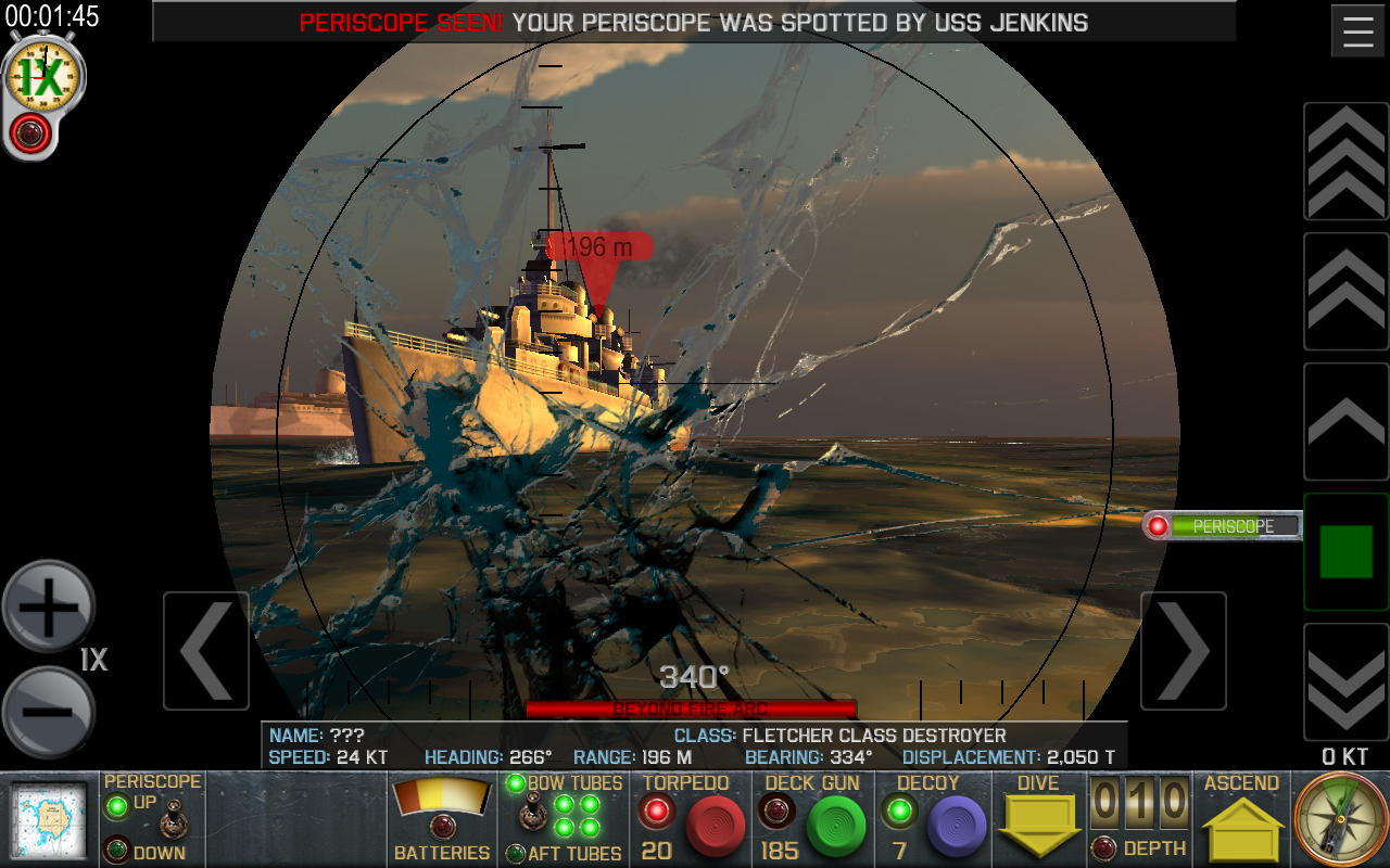 Screenshot of Crash Dive Lite