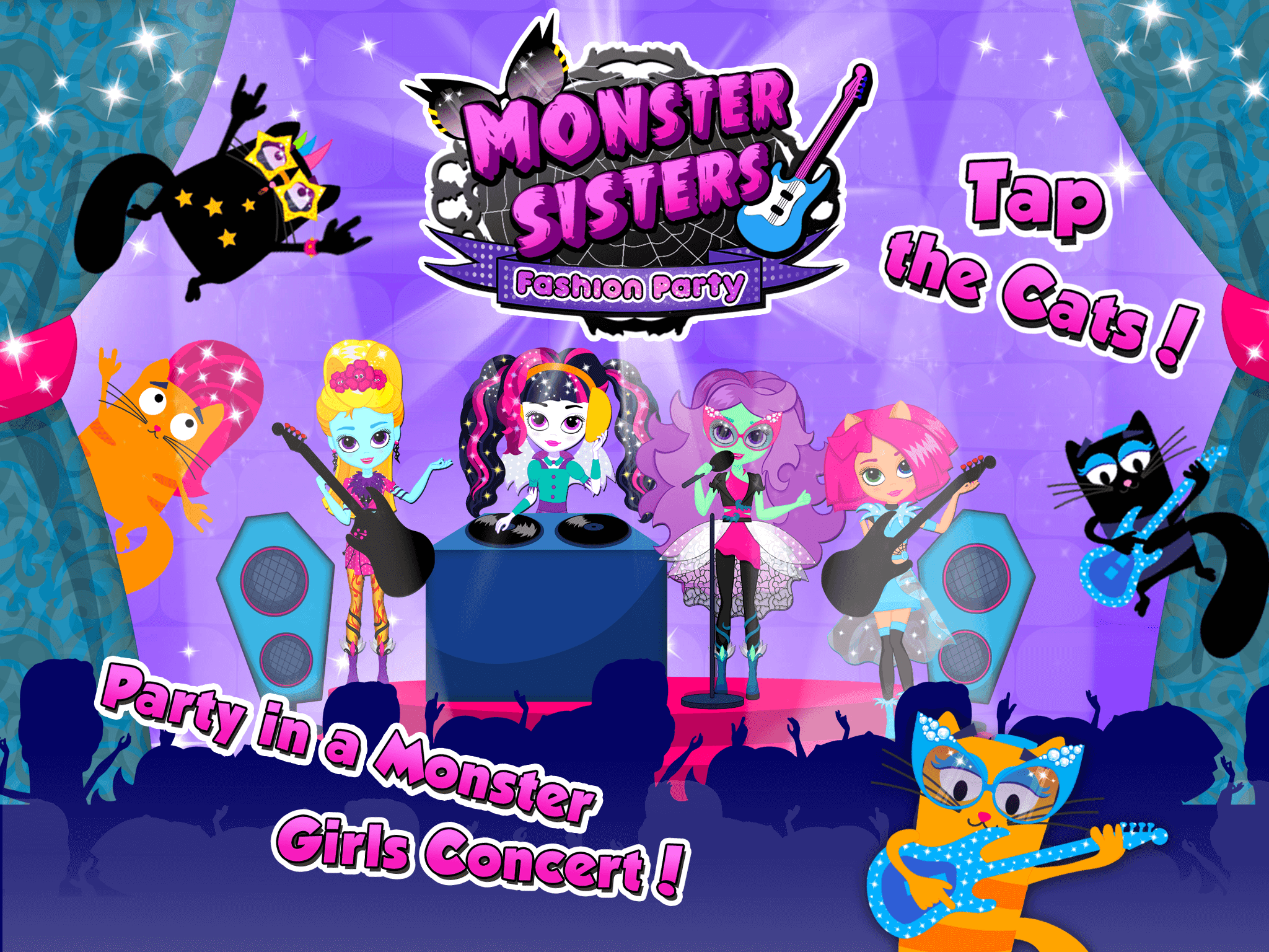Monster Sisters Fashion Party ゲームのスクリーンショット