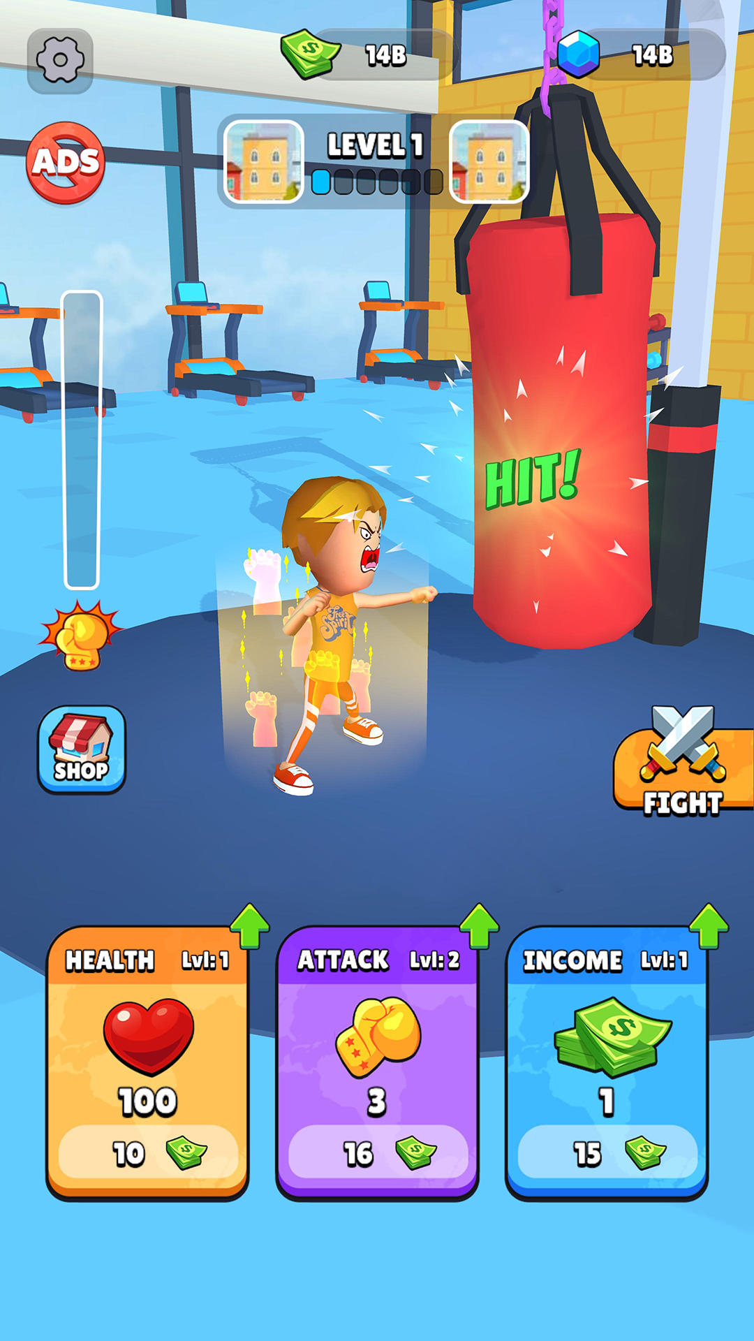 Lifting Hero: Merge Fighting 게임 스크린샷