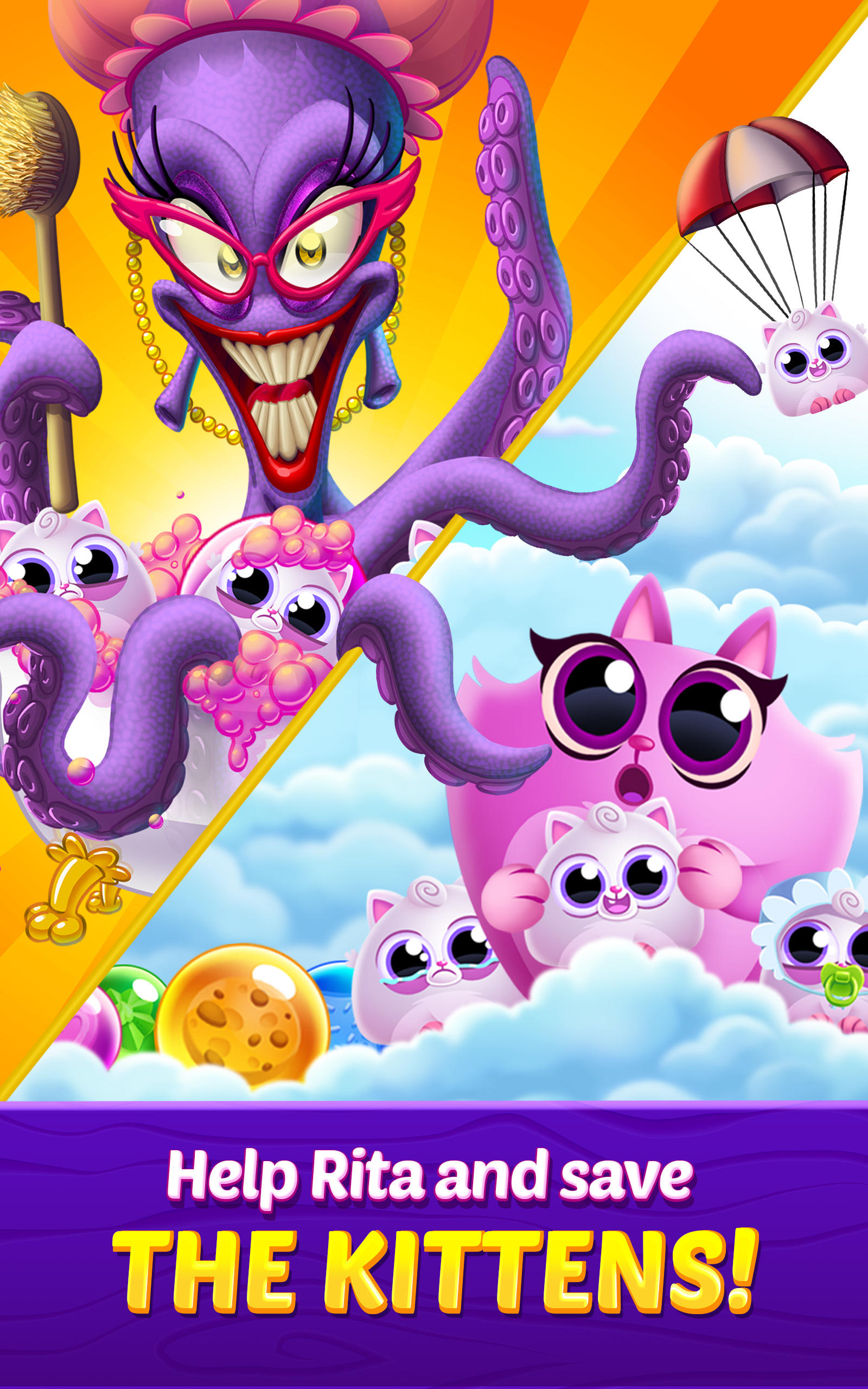 Cookie Cats Pop - Bubble Pop Game Screenshot