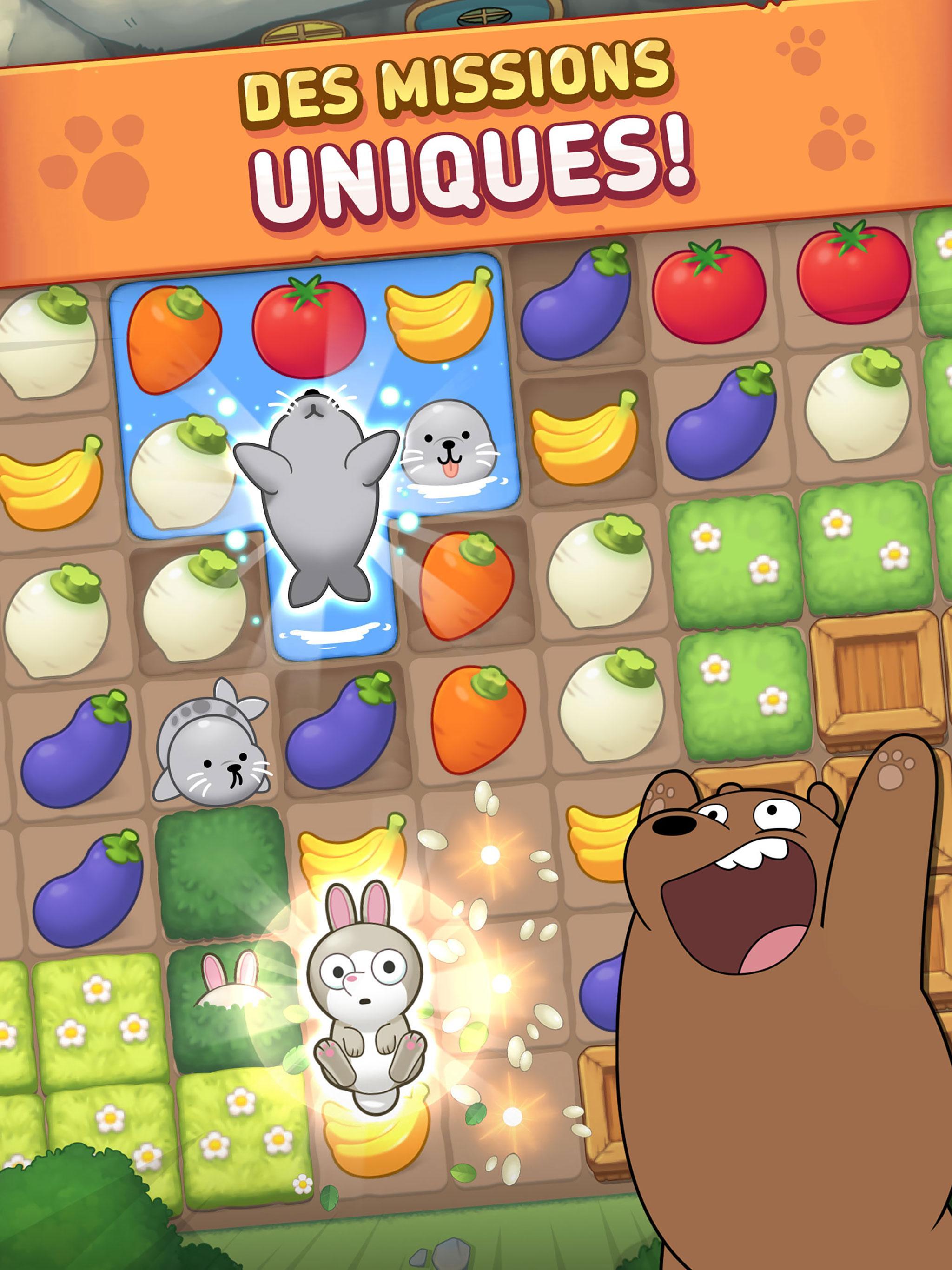 Captura de Tela do Jogo We Bare Bears Match3 Repairs