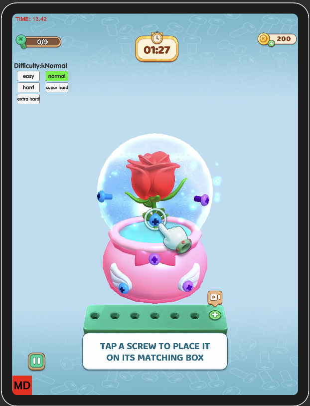 Triple Screw Match Game Screenshot