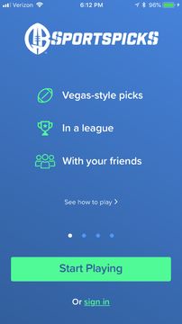 Sideline Fantasy Sports Game Screenshot