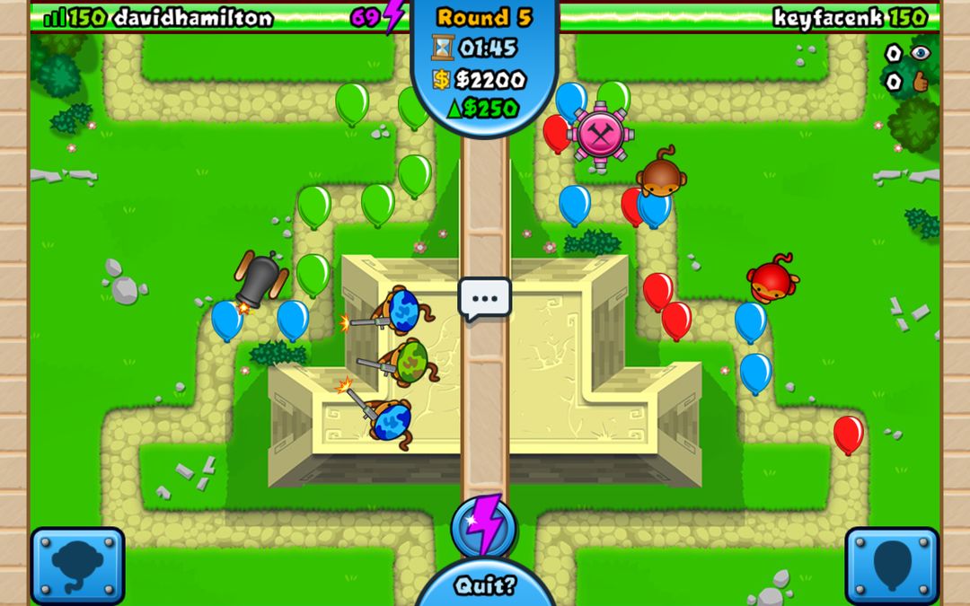 Screenshot of Bloons TD Battles