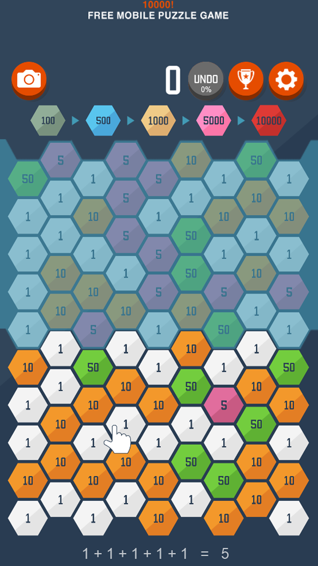 Cuplikan Layar Game 10000! - puzzle (Big Maker)