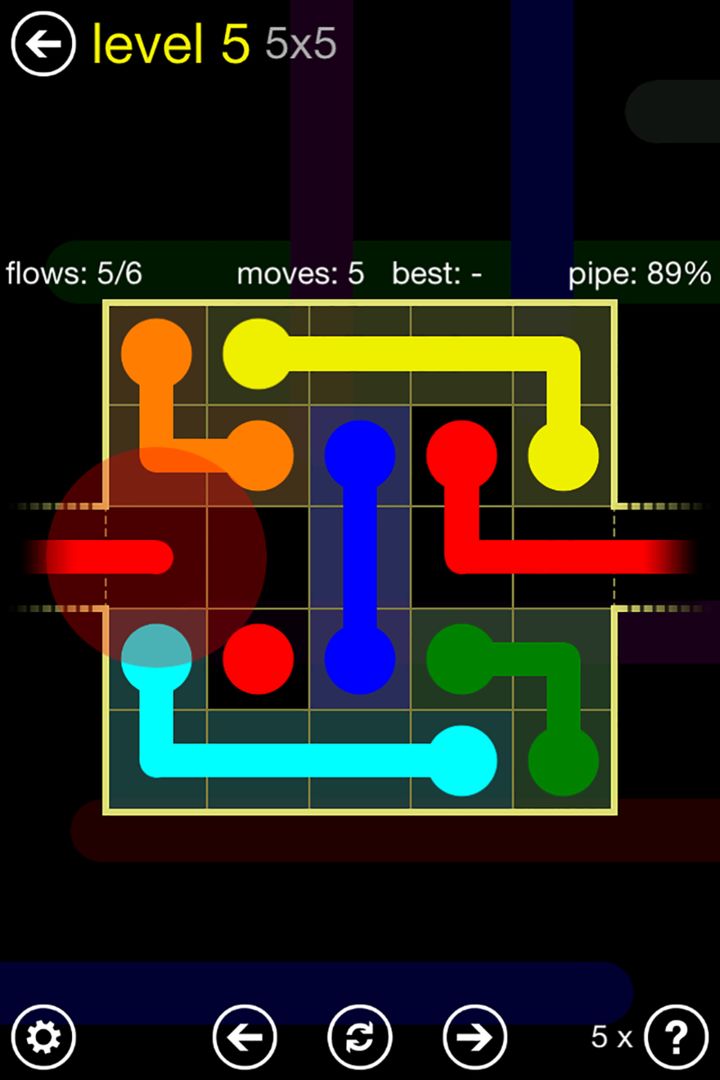 Flow Free: Warps screenshot game