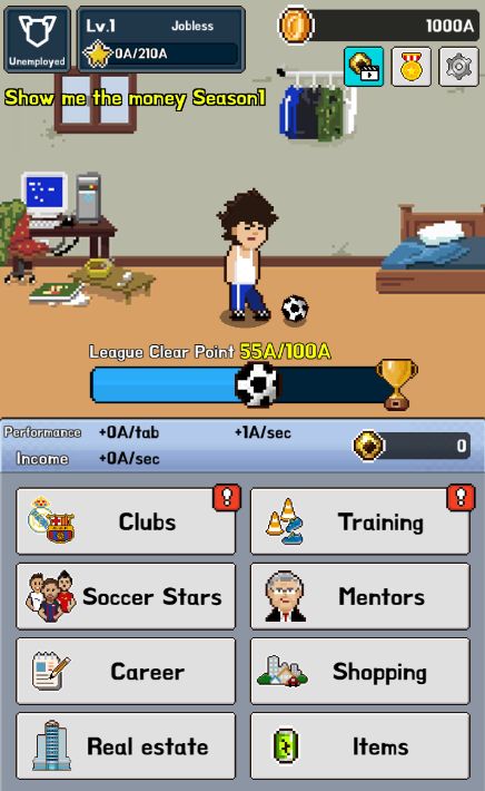 Soccer Star Clicker遊戲截圖