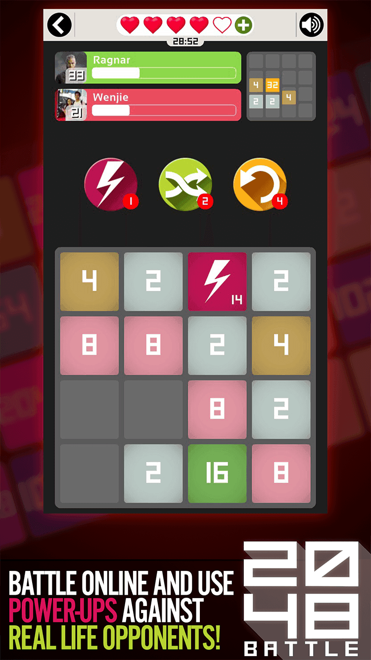 2048 Battle Online Game Screenshot