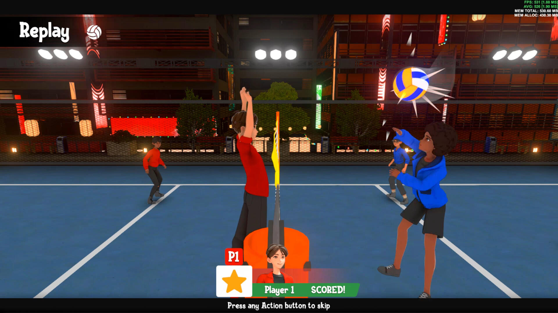 VolleySmash Game Screenshot