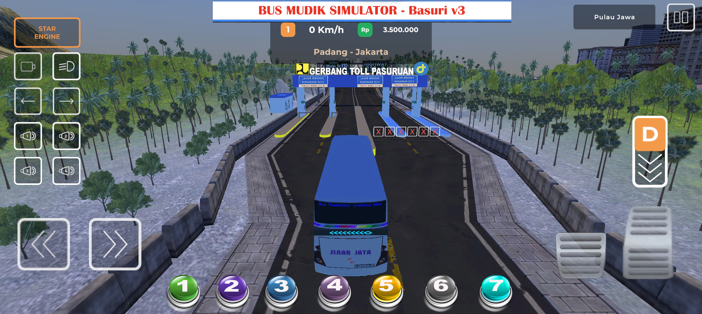 Скриншот игры Bus Mudik Simulator - Basuri