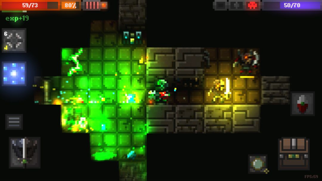 Screenshot of Caves (Roguelike)