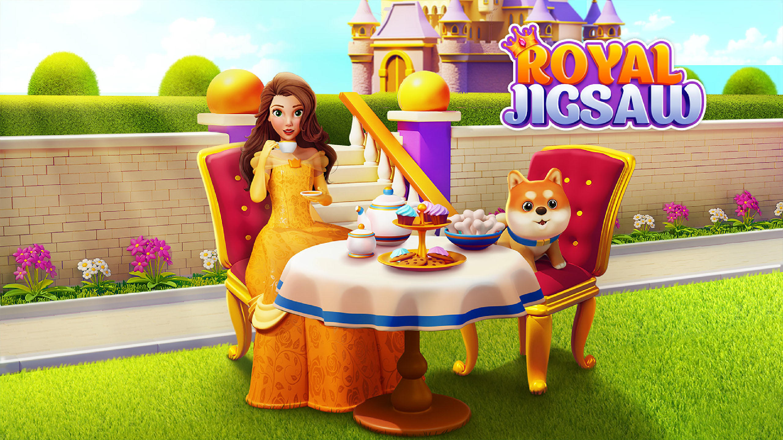 Royal Jigsaw ゲームのスクリーンショット