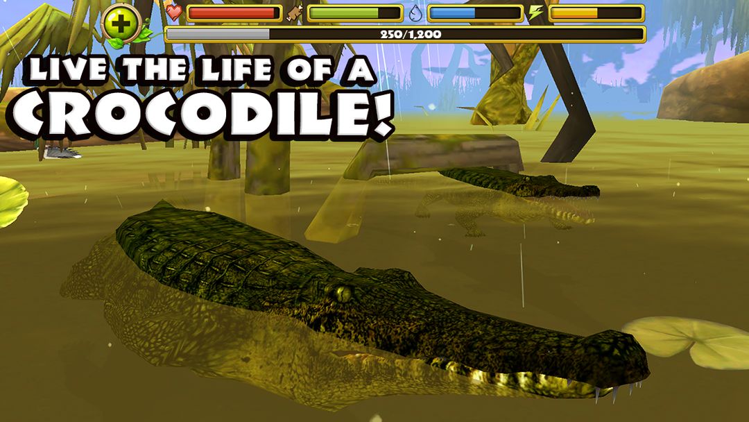 Wildlife Simulator: Crocodile 게임 스크린 샷