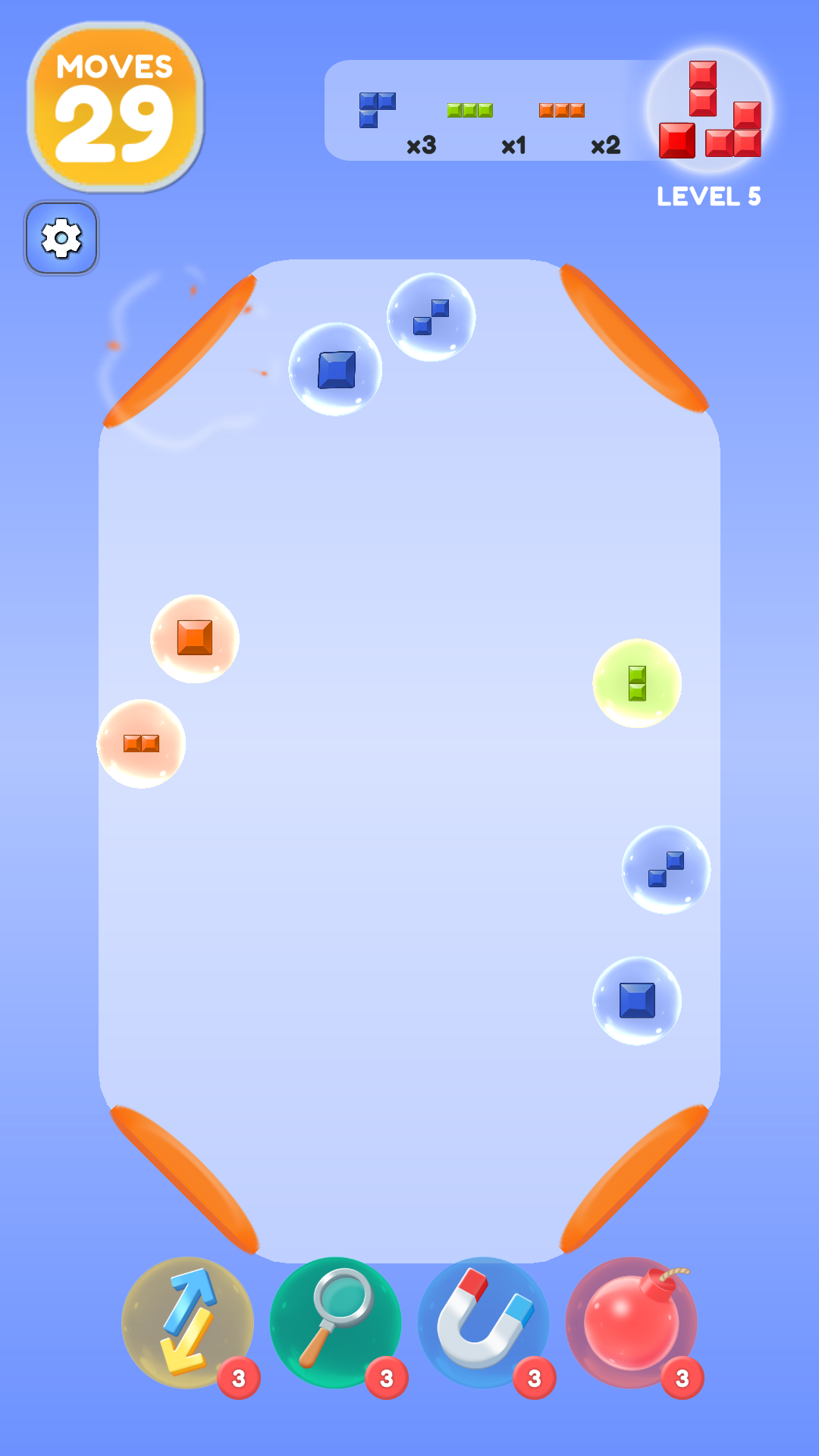 Color Block Bubble Merge Game Screenshot
