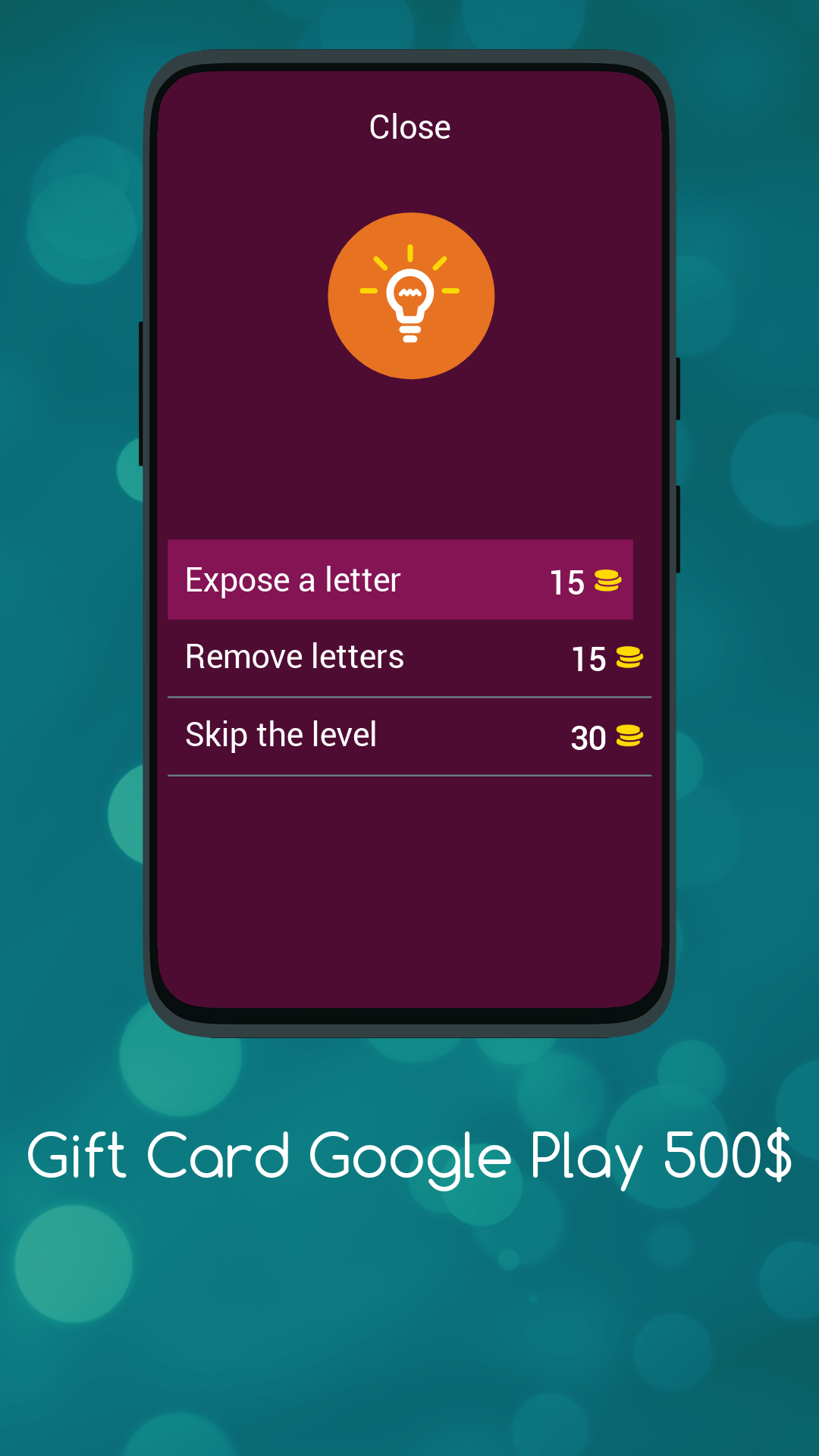 Screenshot of Google Play  dr500 Card Win