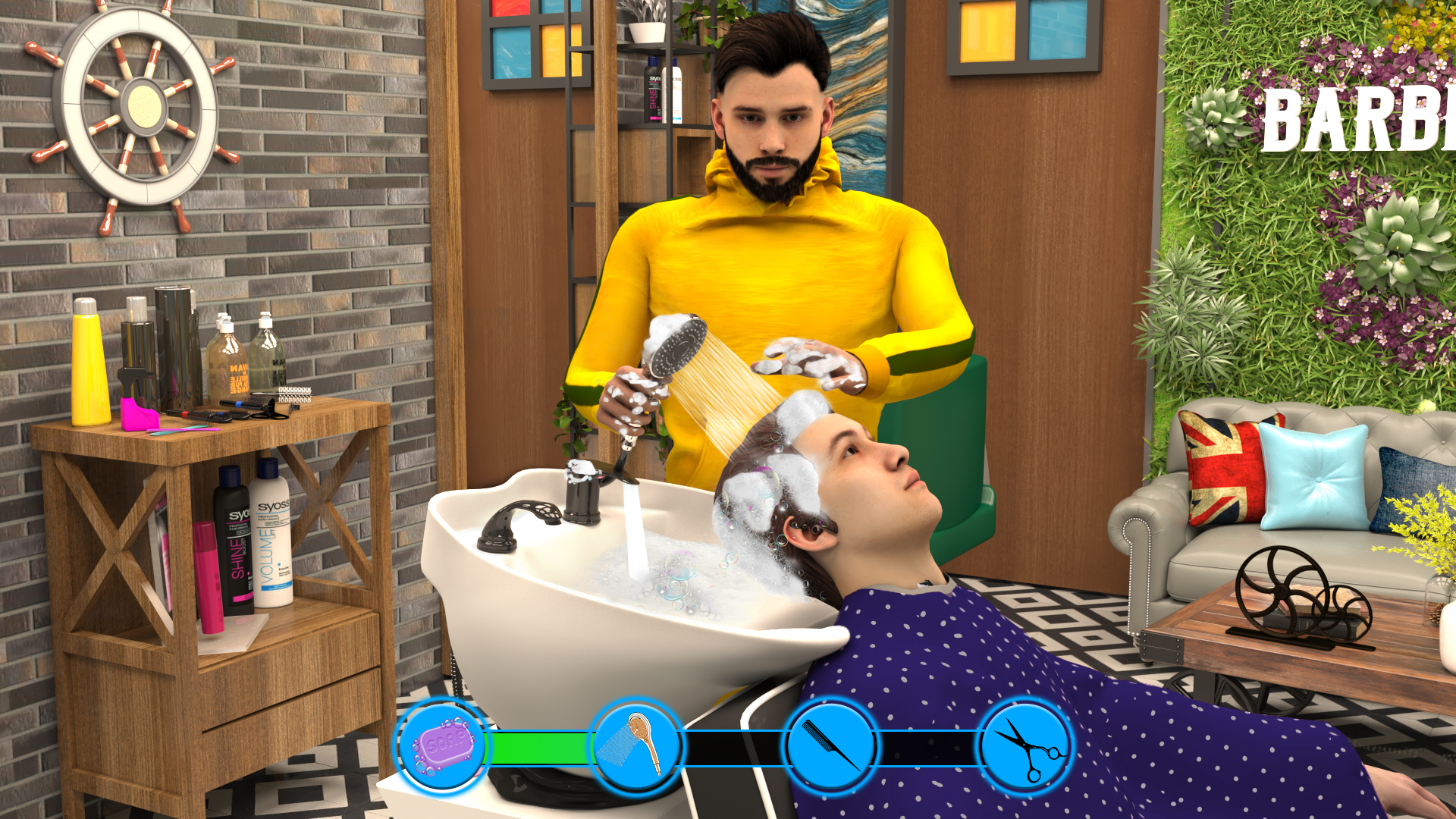 Barber Shop: Haircut Sim Games ภาพหน้าจอเกม