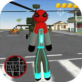 Spider Stickman Rope Hero Crime City bBattle