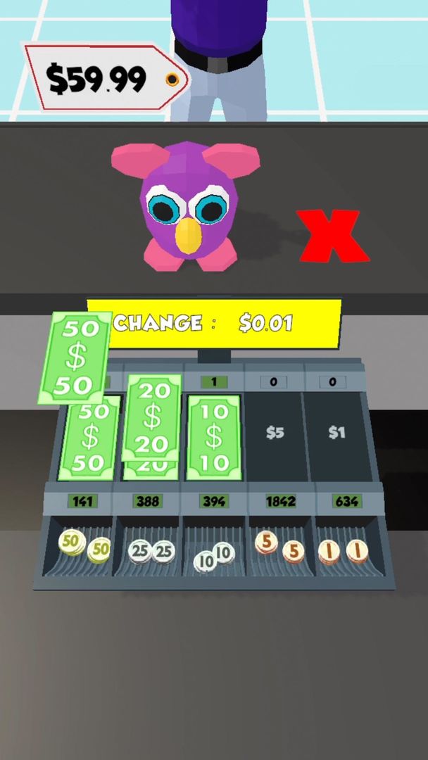 Cashier 3D screenshot game
