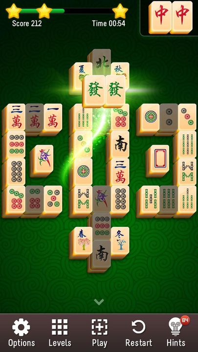 Mahjong Solitaire Game Screenshot