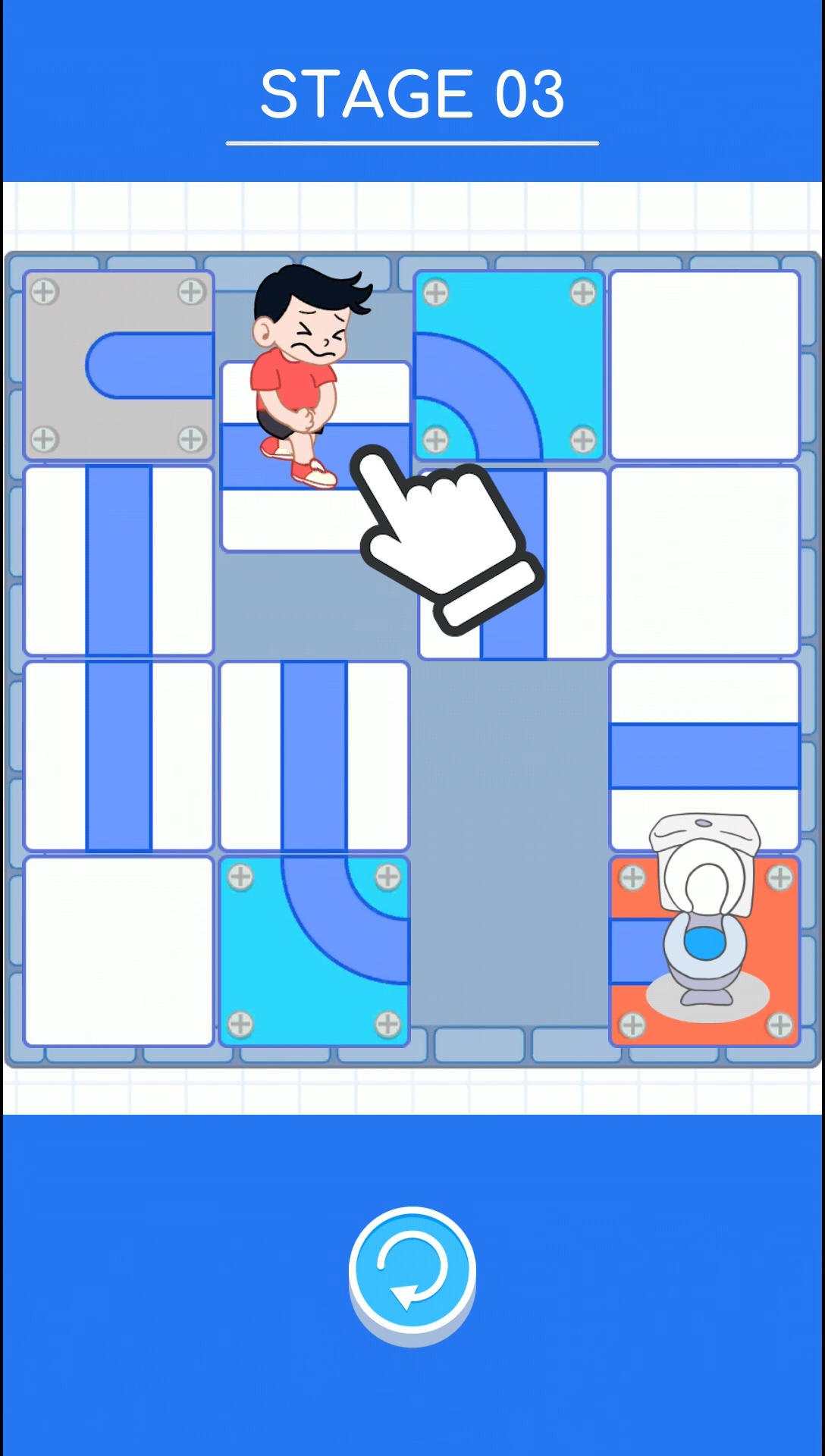 Toilet Slide Puzzle Game Screenshot