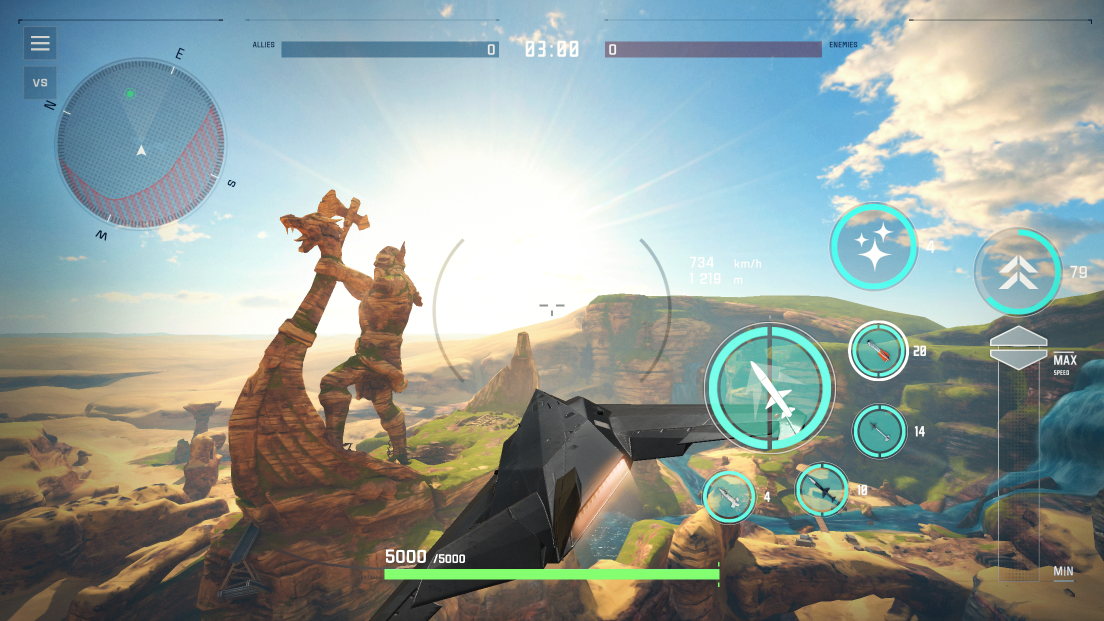 Sky Combat 2: Air Combat PvP Game Screenshot