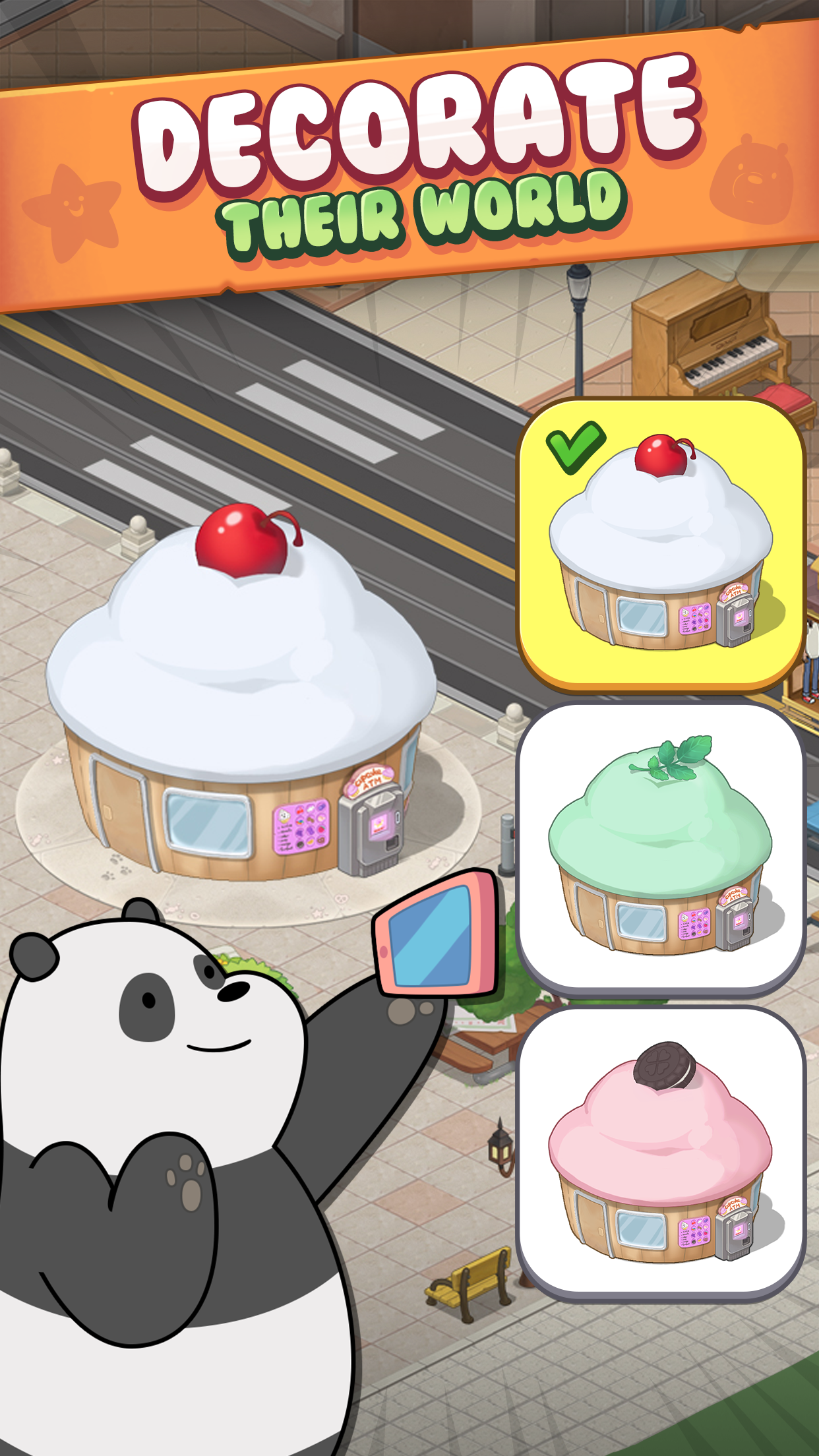 We Bare Bears Match3 Repairs Game Screenshot