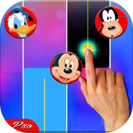 charactrs Disney playing piano