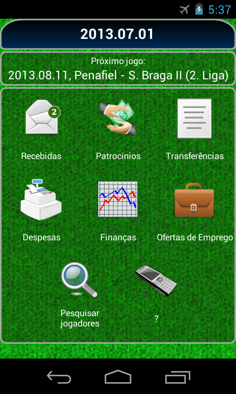 Captura de Tela do Jogo True Football 2