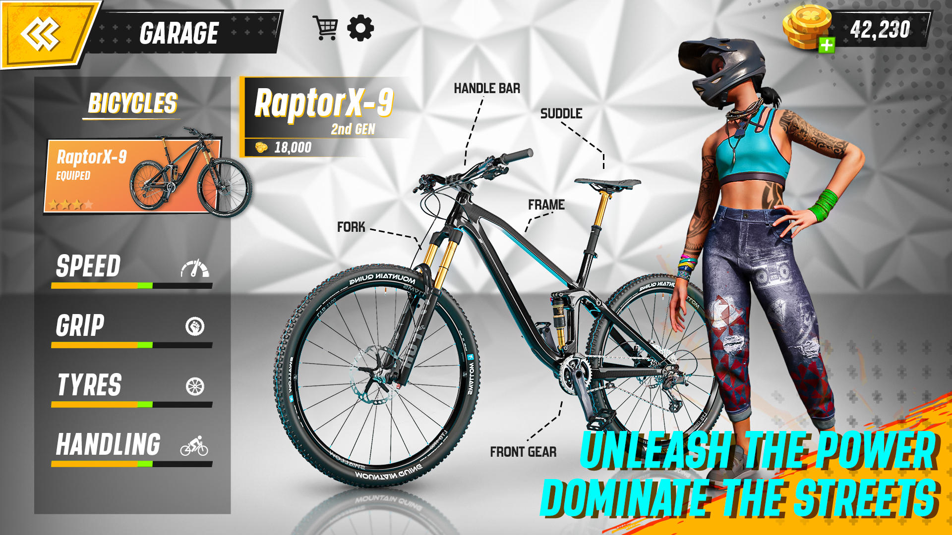 Captura de Tela do Jogo jogos de bicicleta bmx 3d