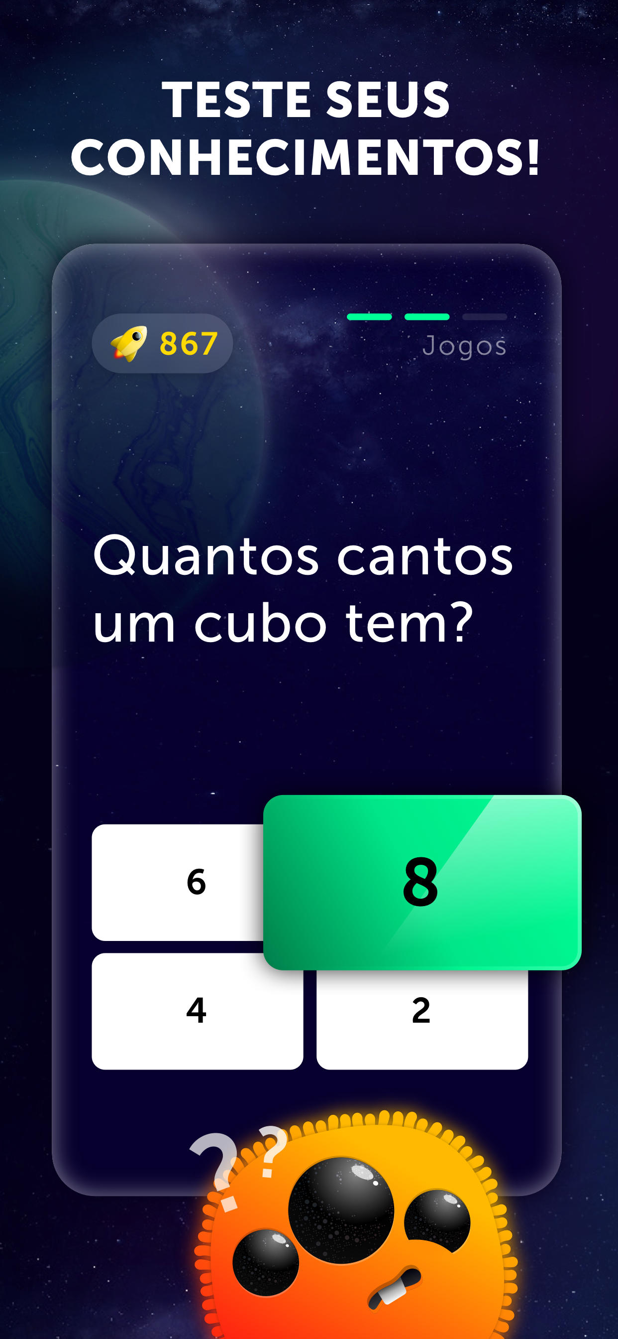 Captura de Tela do Jogo Quiz Planet