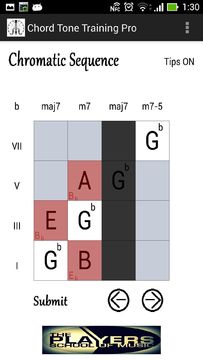 Chord Tone Training Pro 遊戲截圖
