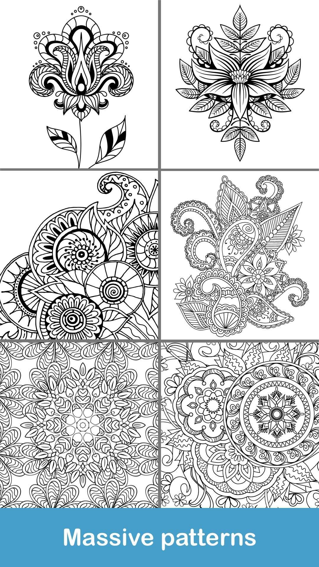 Cuplikan Layar Game 100+ Mandala coloring pages