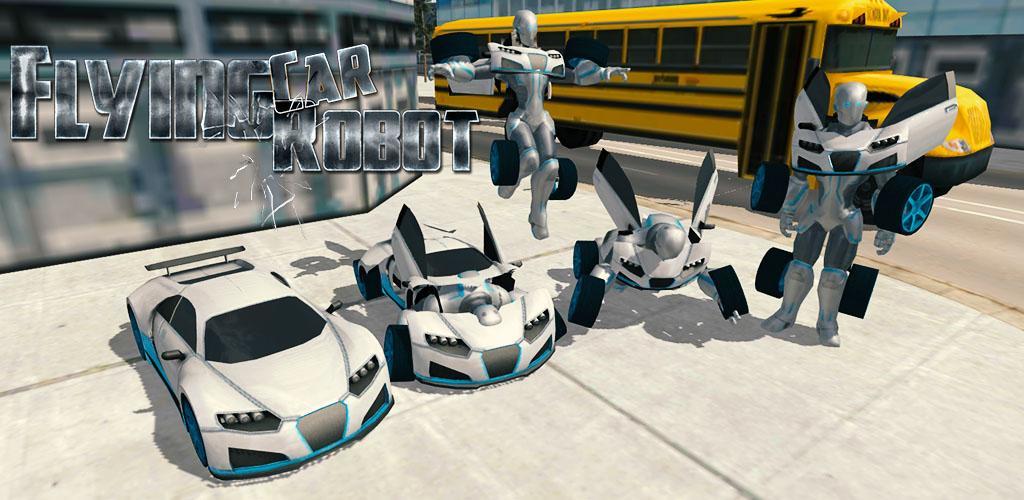 Banner of Flying Car Robot Flight Drive Simulator-Spiel 2017 6