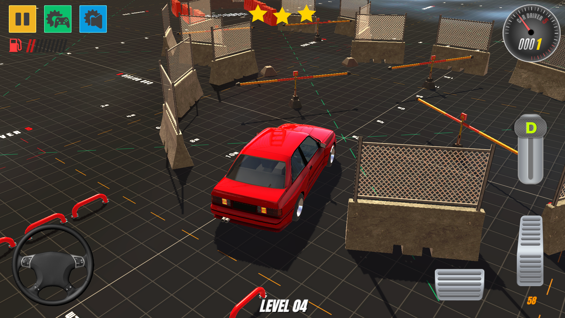 Screenshot of Car Driver 5 (HARD)