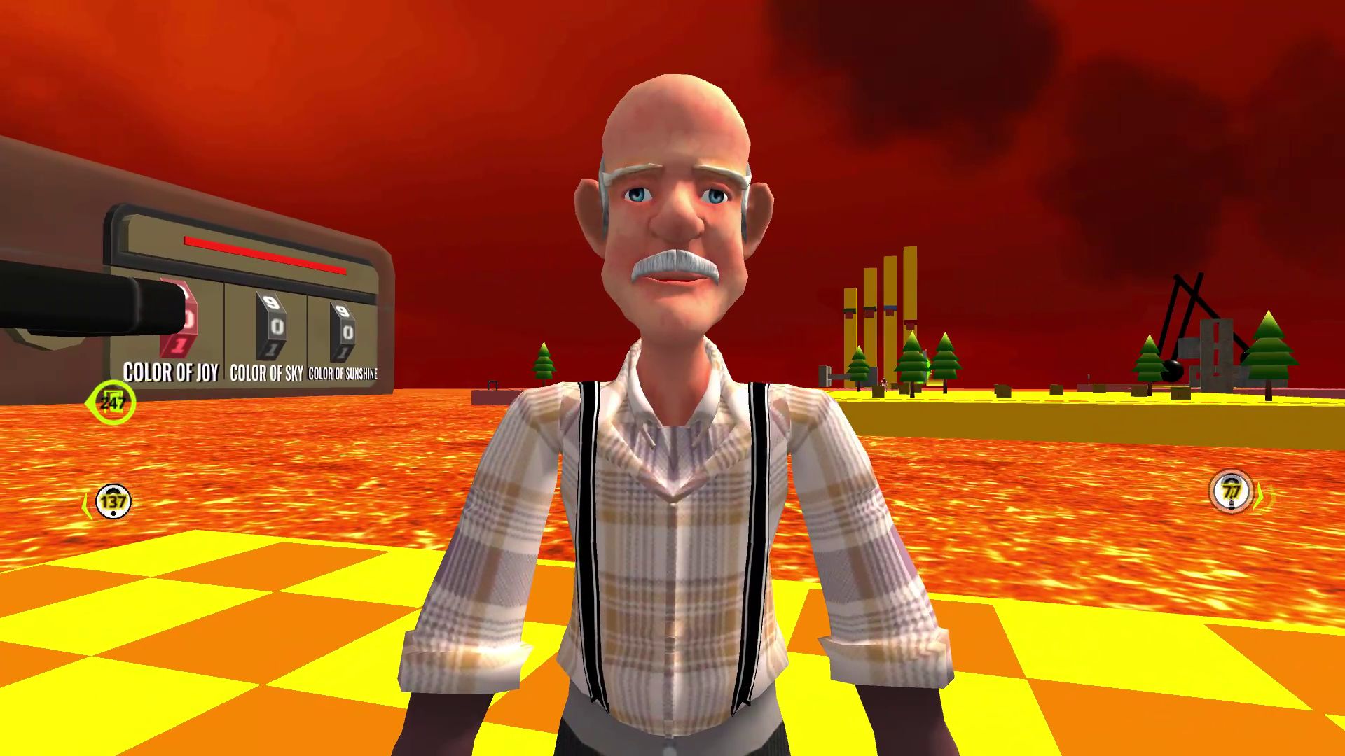 Bad Granny Parkour: Lava Floor Game Screenshot