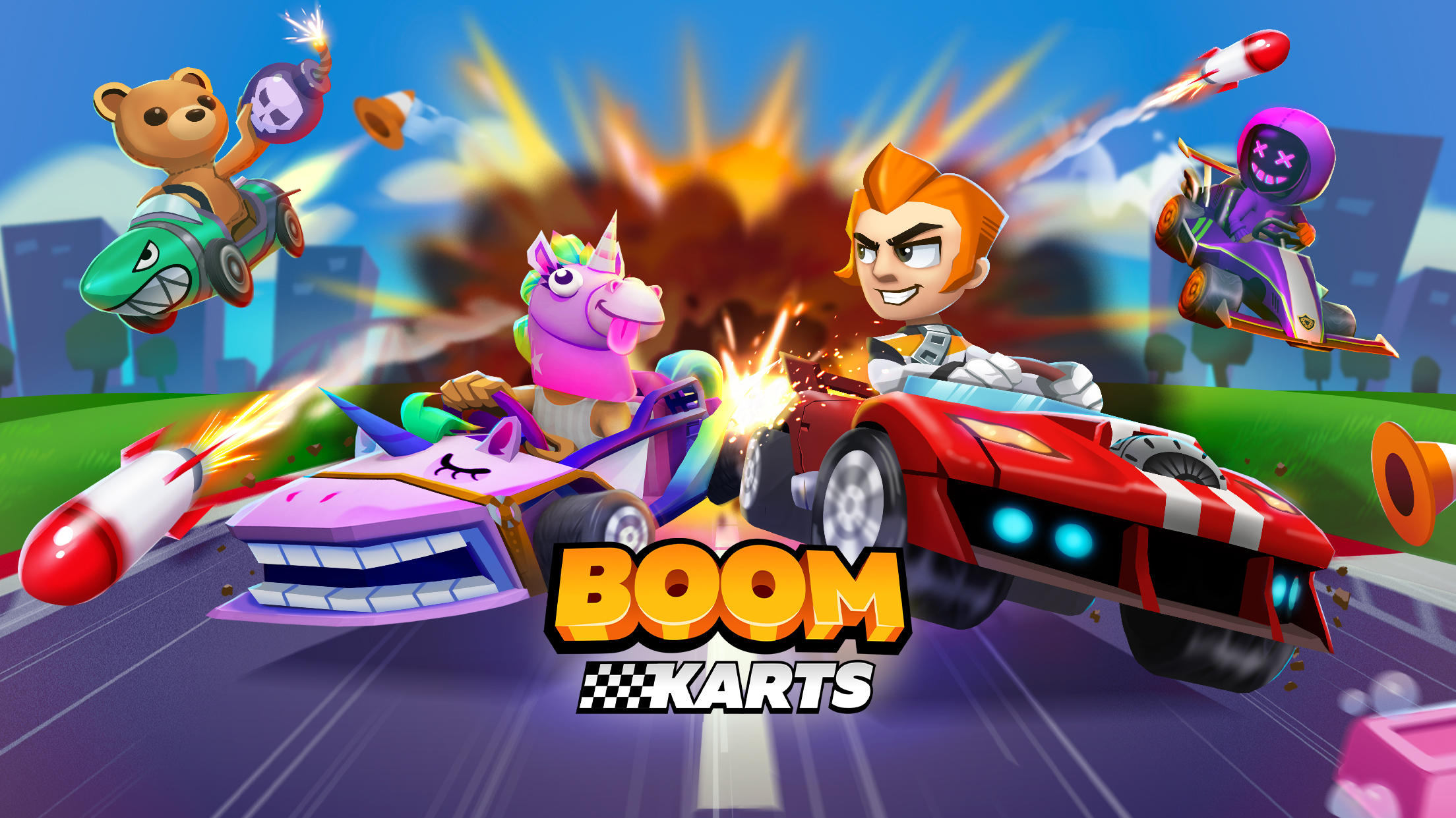 Boom Karts Multiplayer Racingのキャプチャ