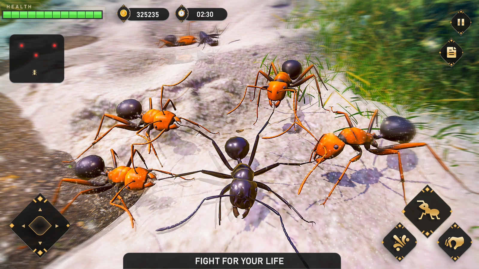 Screenshot 1 of चींटियों की सेना सिम्युलेटर: चींटी का खेल 1.0.8