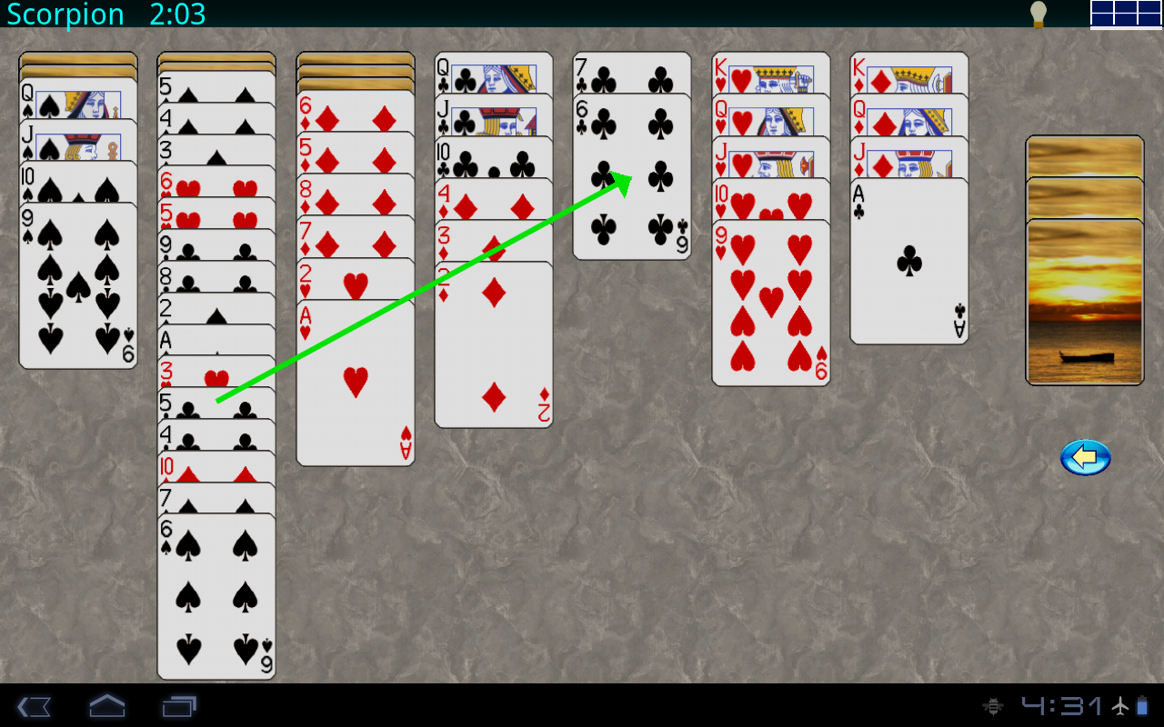 Stellar Solitaire Game Screenshot