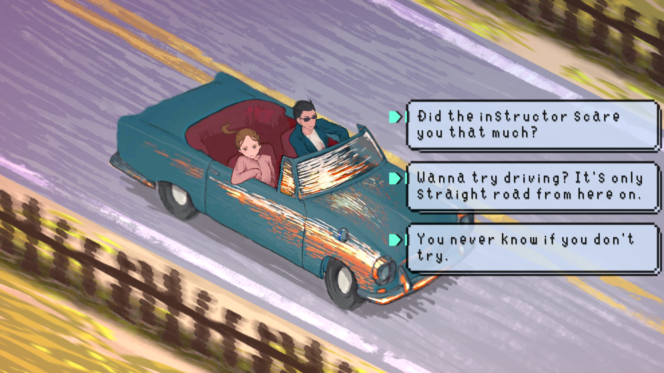 Sunset Road Game Screenshot