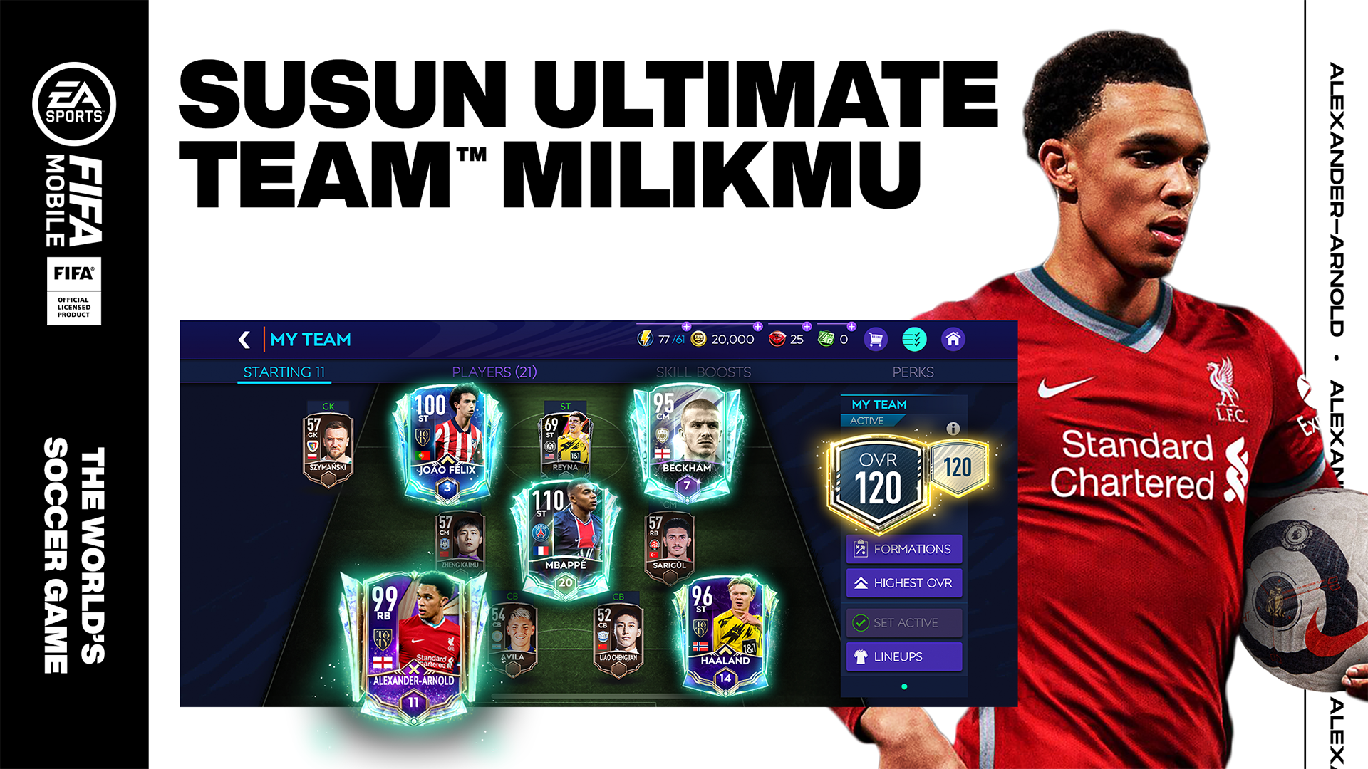 Cuplikan Layar Game Sepak Bola FIFA