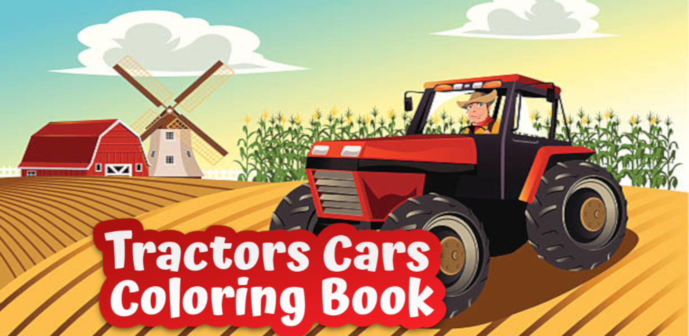 tractor cars - coloring book ゲームのスクリーンショット