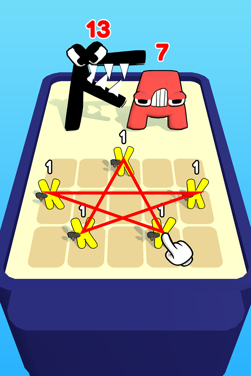 Screenshot of Merge Alphabet: Monster Fusion